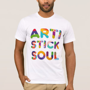Artistic Soul colorful text T-Shirt