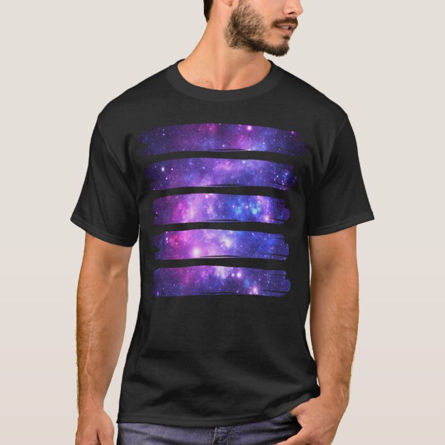 Artistic  Space Galaxy T-Shirt (Front)