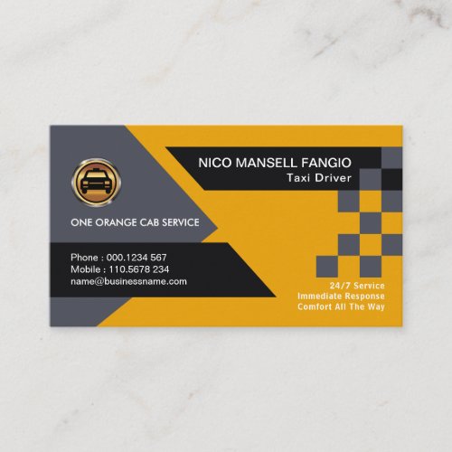 Artistic Special Creative Taxi Colors Taxi Service Business Card