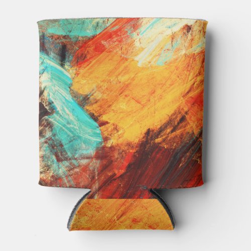 Artistic splashes abstract color texture can cooler