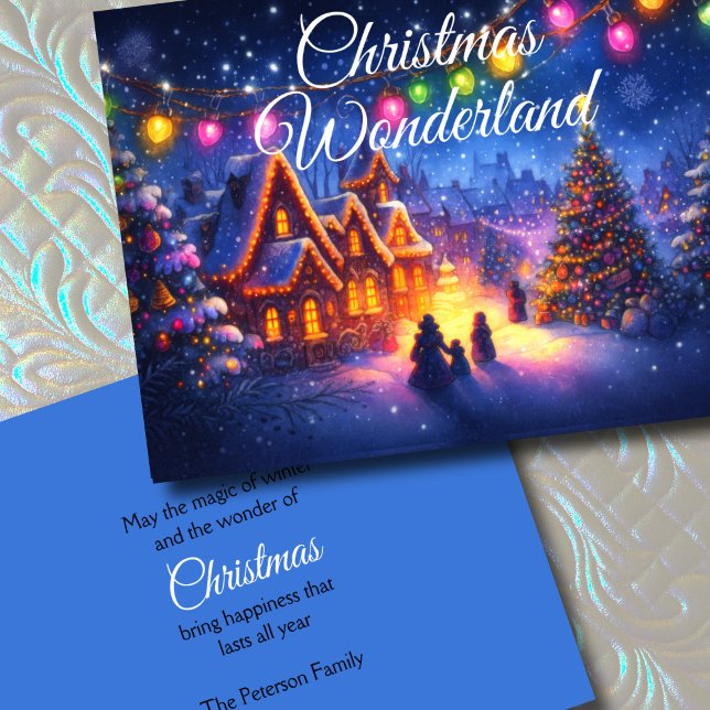 Artistic Storybook Christmas Wonderland Holiday Card (Creator Uploaded)