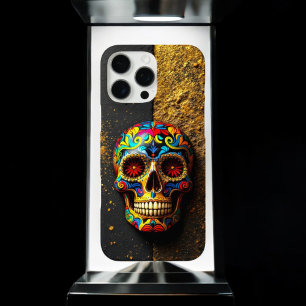 Artistic Sugar Skull iPhone 16 Pro Max Case