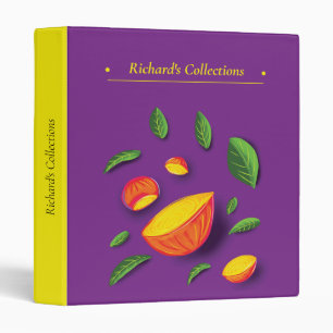 Artistic Summer Fruit Lemon painting Collection 3 Ring Binder