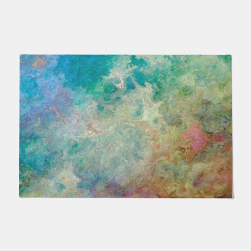 Artistic Summer Paradise Tropical Beach Doormat