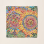 Artistic Sunflower Scarf at Zazzle