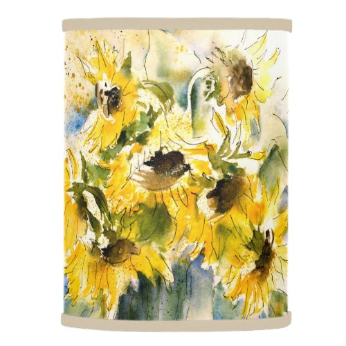 Artistic Sunflowers Lamp Shade