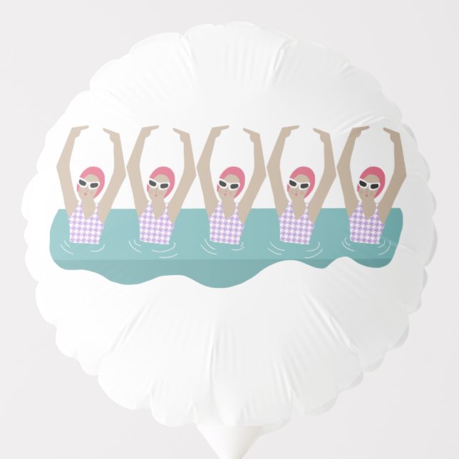 Artistic Swimmers | Artistic Swimming Illustration Balloon (Front)