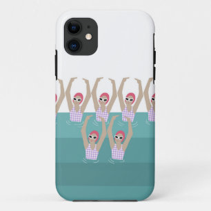 Artistic Swimmers Artistic Swimming Illustration iPhone 11 Case