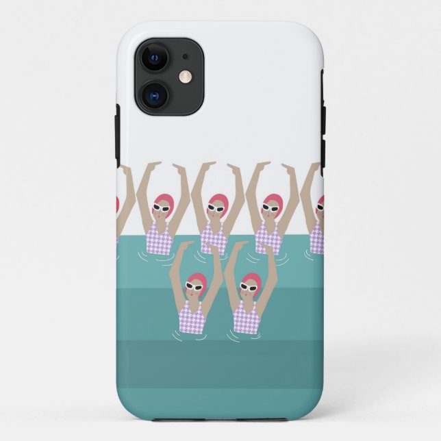 Artistic Swimmers | Artistic Swimming Illustration Case-Mate iPhone Case (Back)
