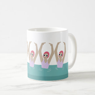 Artistic Swimmers Artistic Swimming Illustration Coffee Mug