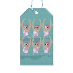 Artistic Swimmers | Artistic Swimming Illustration Gift Tags