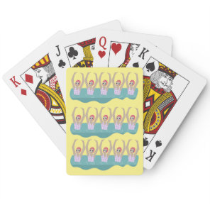 Artistic Swimmers | Artistic Swimming Illustration Poker Cards