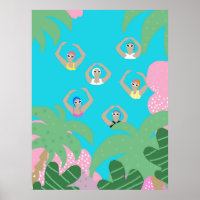 Artistic Swimmers | Artistic Swimming Illustration