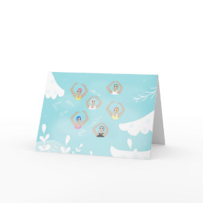 Artistic Swimmers | Artistic Swimming Winter Art Card