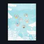 Artistic Swimmers | Artistic Swimming Winter Art  Postcard<br><div class="desc">Featuring cool modern illustration of synchronized women artistic swimmers in a hot spring pool. Artistic swimmers gift design in a pastel colors. Swimming ladies in abstract winter plant garden surrounding hot spring swimming pool. Cool swim team gift. synchronized swimming team gifts, synchronized swimming team coach gift. Artistic swimmers girl team...</div>