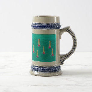Artistic Swimmers - Swimming Under Water   Beer Stein