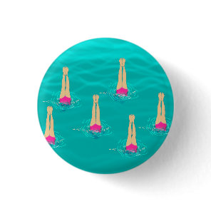Artistic Swimmers Swimming Under Water  Button