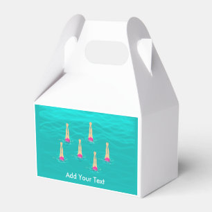 Artistic Swimmers - Swimming Under Water Favor Boxes