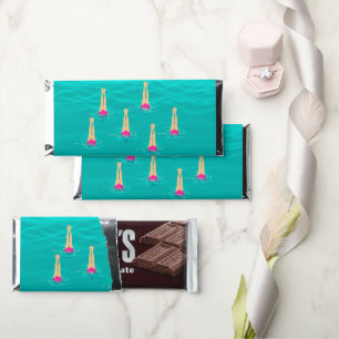 Artistic Swimmers - Swimming Under Water Hershey Bar Favors