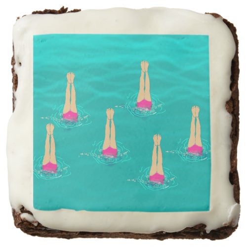 Artistic Swimmers Swimming Under Water Swim Party  Brownie