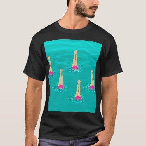 Artistic Swimmers _ Swimming Under Water T_Shirt