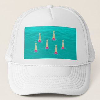 Artistic Swimmers - Swimming Under Water Trucker Hat