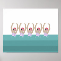 Artistic Swimmers | Synchro Swimming Design Art 