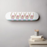 Artistic Swimmers | Synchro Swimming Design Art Skateboard<br><div class="desc">Featuring cool modern illustration of synchronized women artistic swimmers in a pool. Artistic swimmers gift design in a pastel colors. Five swimming ladies in swimming pool. Cool swim team gift. synchronized swimming team gifts, synchronized swimming team coach gift. Artistic swimmers girl team gifts ideas. Artistic swimming home decor, stationery and...</div>