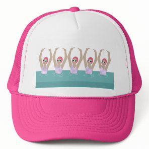 Artistic Swimmers | Synchro Swimming Design Art  Trucker Hat