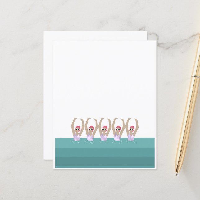 Artistic Swimmers | Synchro Swimming Design Paper (Front/Back In Situ)