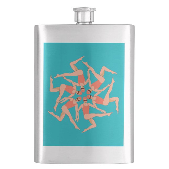 Artistic Swimmers - Synchronized Swimming   Flask (Front)