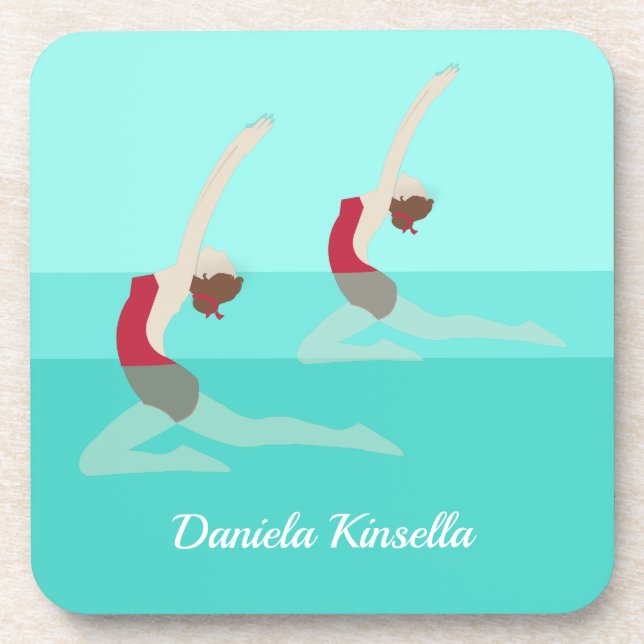 Artistic Swimming Beverage Coaster (Front)