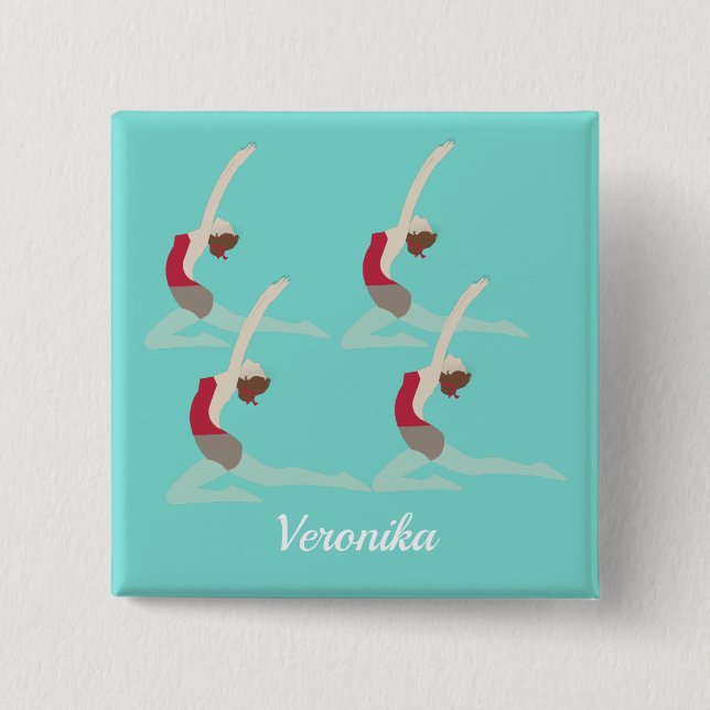 Artistic Swimming Button (Front)