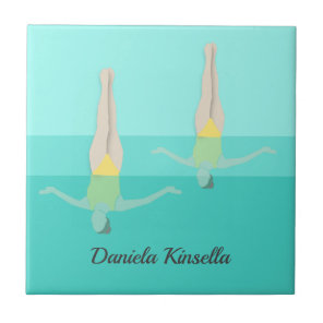 Artistic Swimming Ceramic Tile