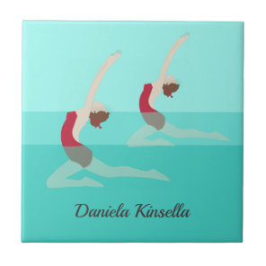 Artistic Swimming Ceramic Tile