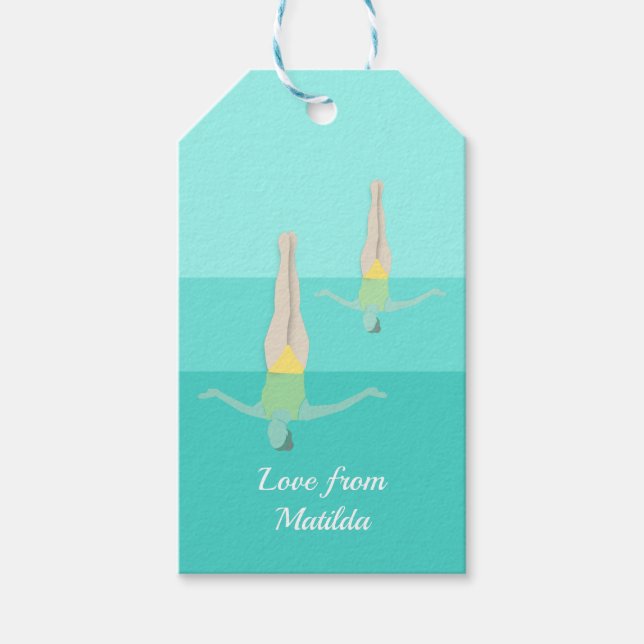 Artistic Swimming Gift Tags (Front)