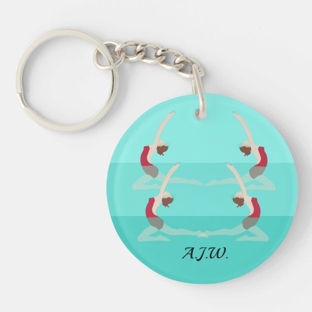 Artistic Swimming Keychain (Front)