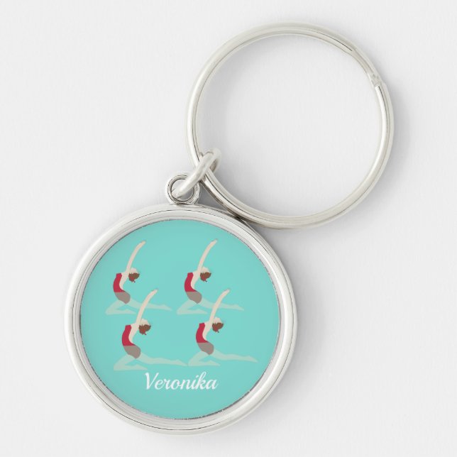 Artistic Swimming Keychain (Front)