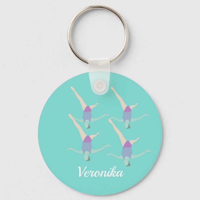 Artistic Swimming Keychain (Front)