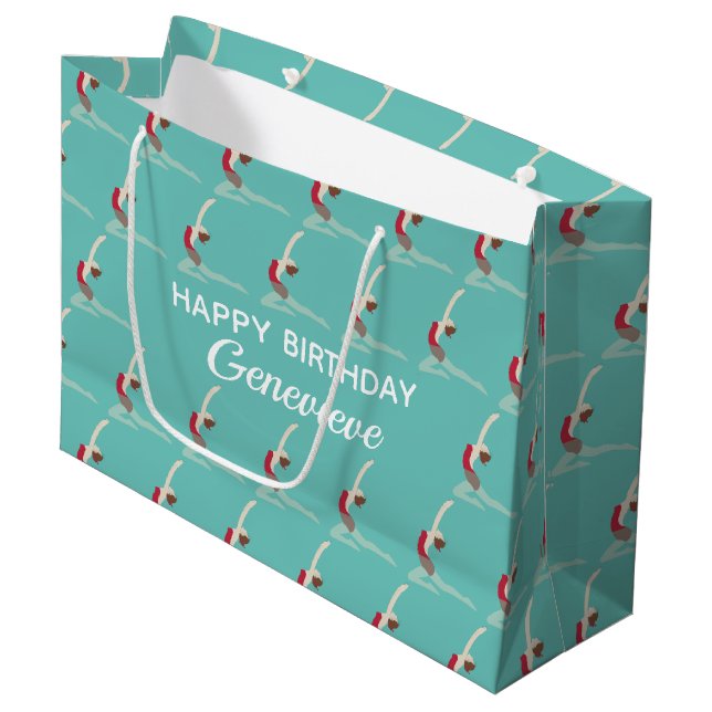 Artistic Swimming Large Gift Bag (Front Angled)
