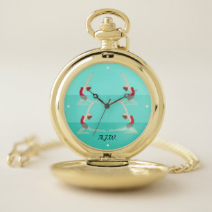 Artistic Swimming Pocket Watch