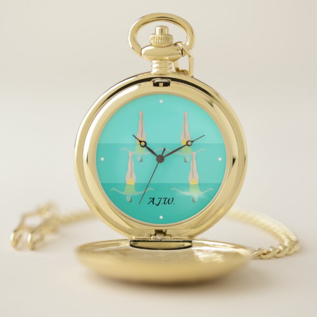 Artistic Swimming Pocket Watch (Inside)