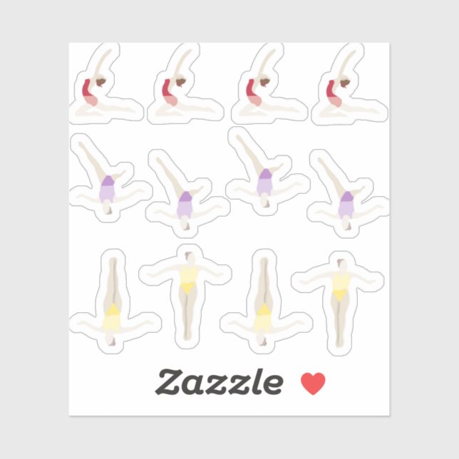 Artistic Swimming Sticker (Sheet)
