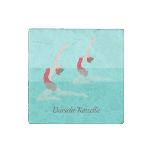 Artistic Swimming Stone Magnet
