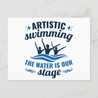 Artistic Swimming Synchronized Water Is Our Stage Postcard