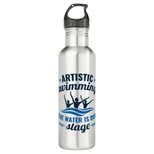 Artistic Swimming Synchronized Water Is Our Stage Stainless Steel Water Bottle