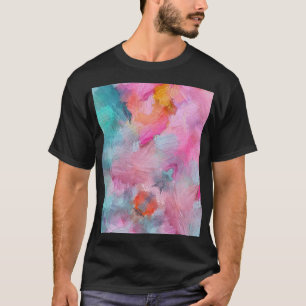 Artistic Texture: Colorful Abstract Wallpaper T-Shirt