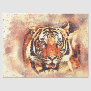 Artistic Tiger Art Decoupage Tissue Paper