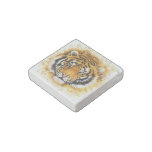 Artistic Tiger Face Marble Magnet at Zazzle
