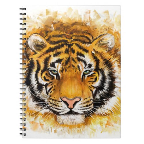 Artistic Tiger Face Notebook